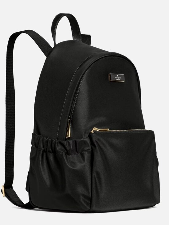 New Kate Spade New York Carter Nylon Dome Backpack Black main image 4